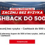 Zdjęcie przedstawia kod promocyjny Betclic cashback 500pln.