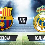 Obrazek przedstawia logo FC Barcelony i Realu Madryt