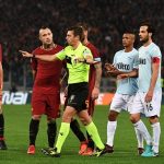 Obrazek przedstawia zawodników Romy i Lazio