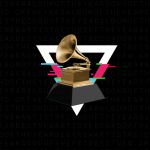 Obrazek przedstawia logo z nagrodą Grammy