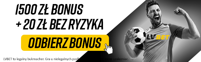Freebet czyli darmowy zakład bukmacherski w ofercie legalnych bukmacherów w Polsce Belka prezentująca bonus Lv bet