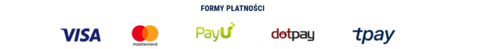 logotypy visa, mastercard, payu, dotpay, tpay