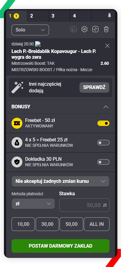 Fortuna freebet
