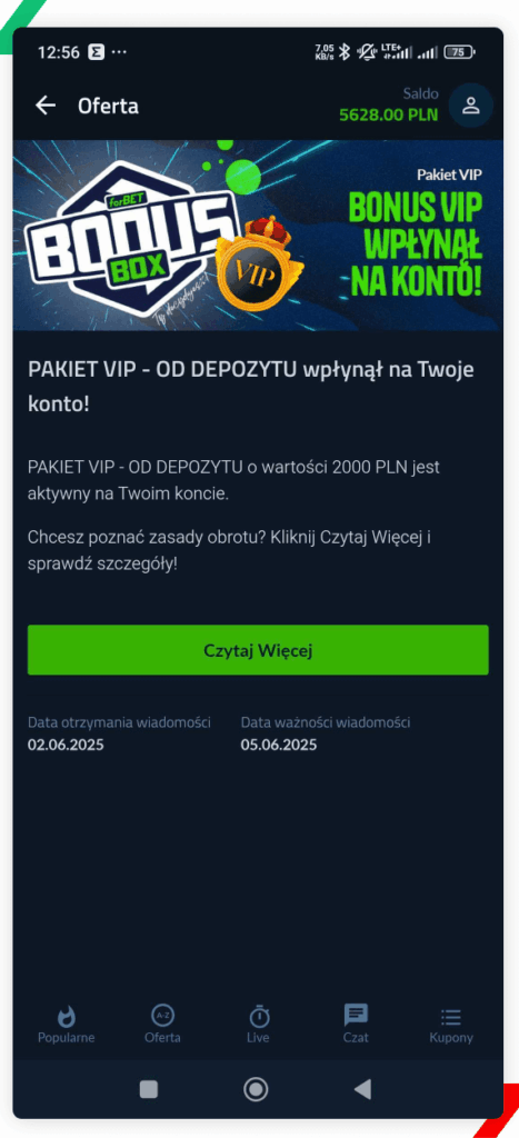 forbet bonus od depozytu