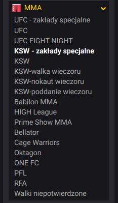 KSW 76 typy bukmacherskie zakłady specjalne w Fortunie