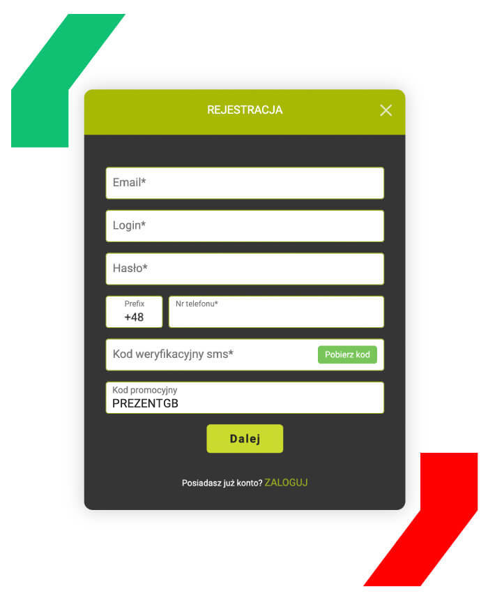 Go Bet kod promocyjny rejestracja