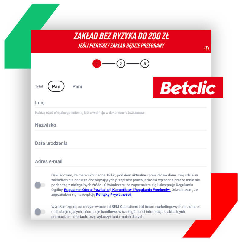 rejestracja betclic