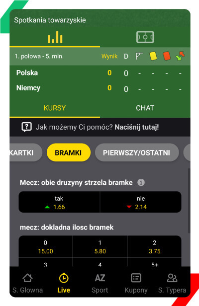 Polska - Niemcy BTTS na żywo