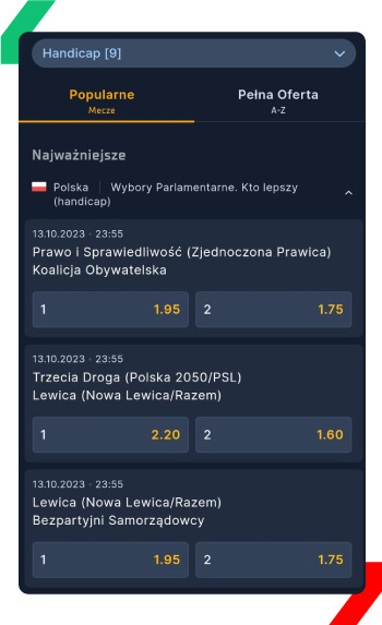 zakłady na wybory sts