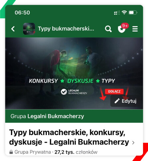 facebook grupa bukmacherska