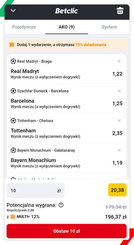 multi+ betclic promocja