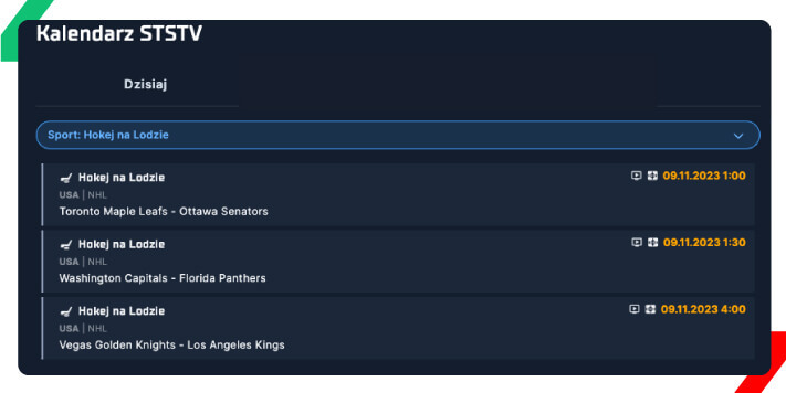 hokej transmisje live sts