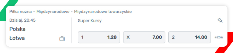 Superbet podwyższony kurs