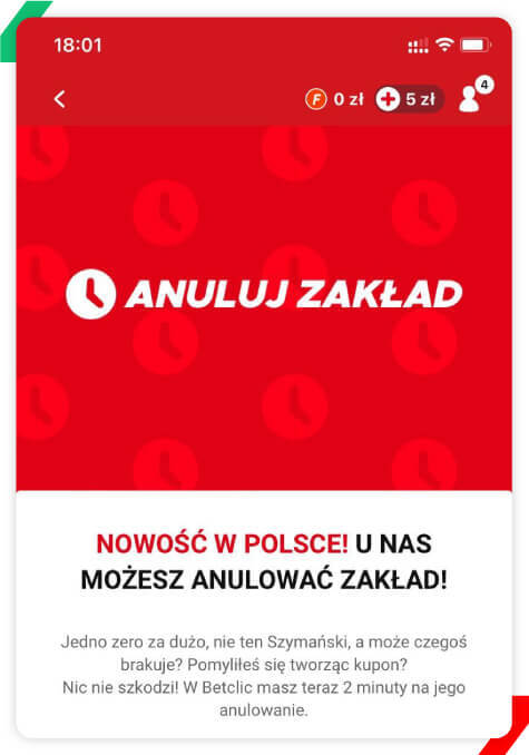 betclic anulowanie zakładu