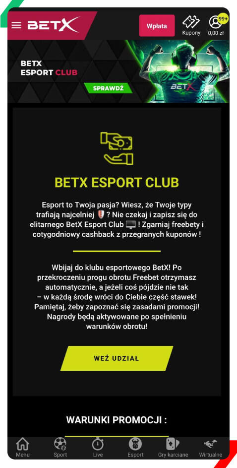 Betx esport club