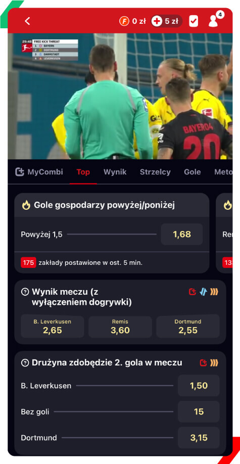 Betclic transmisje