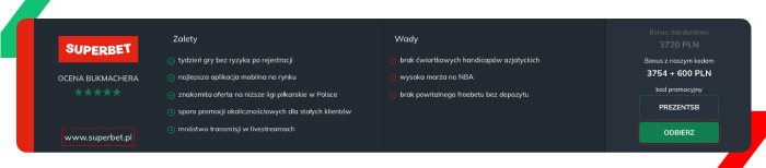 opinie superbet plusy i minusy