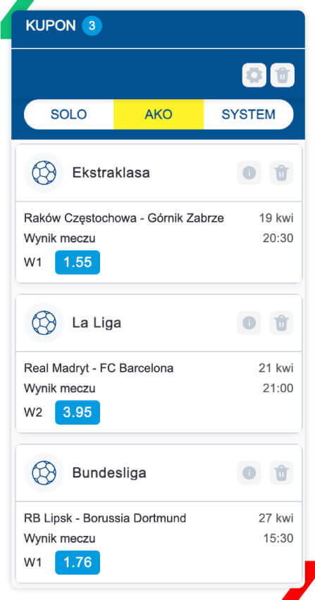 przykład kuponu na freebet betcris