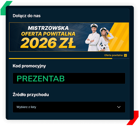 pole na kod promocyjny w formularzu AdmiralBet