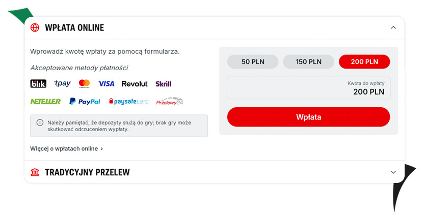 wplata depozytu superbet metody
