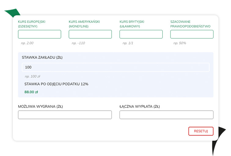 kalkulator zakładów bukmacherskich online